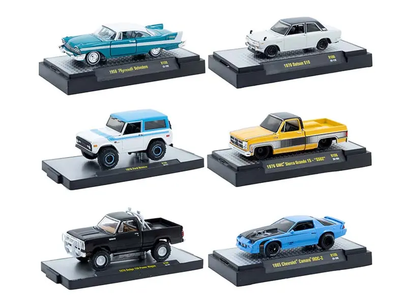 Auto-Thentics Series 106 Assortment Set Of 6 Diecast 1:64 Scale Models - M2 Machines 32500-106 1