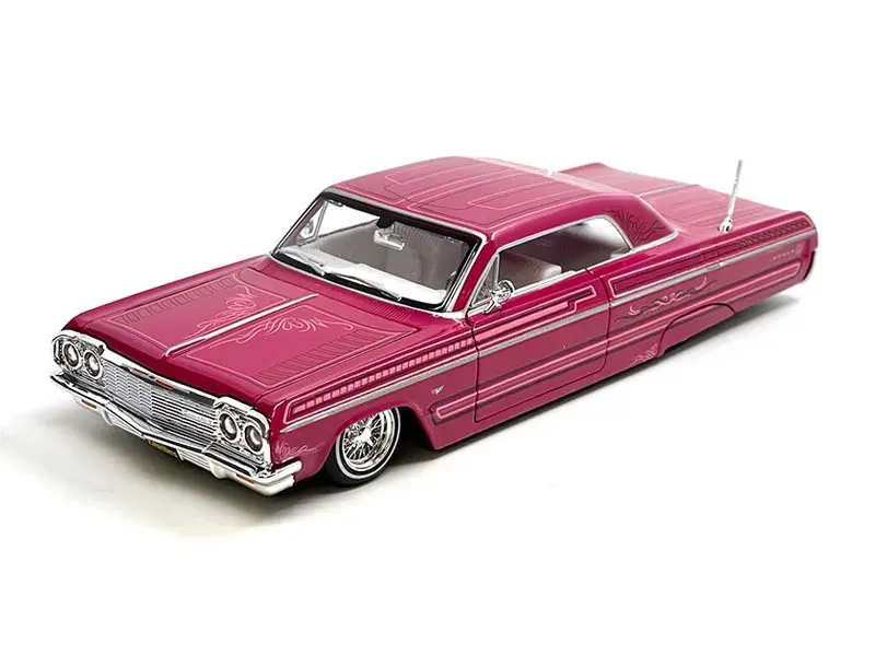 1964 Chevrolet Impala Ss Lowrider – Pink (Design Lowriders) Diecast 1:24 Scale Model - Maisto 32547Pk 1