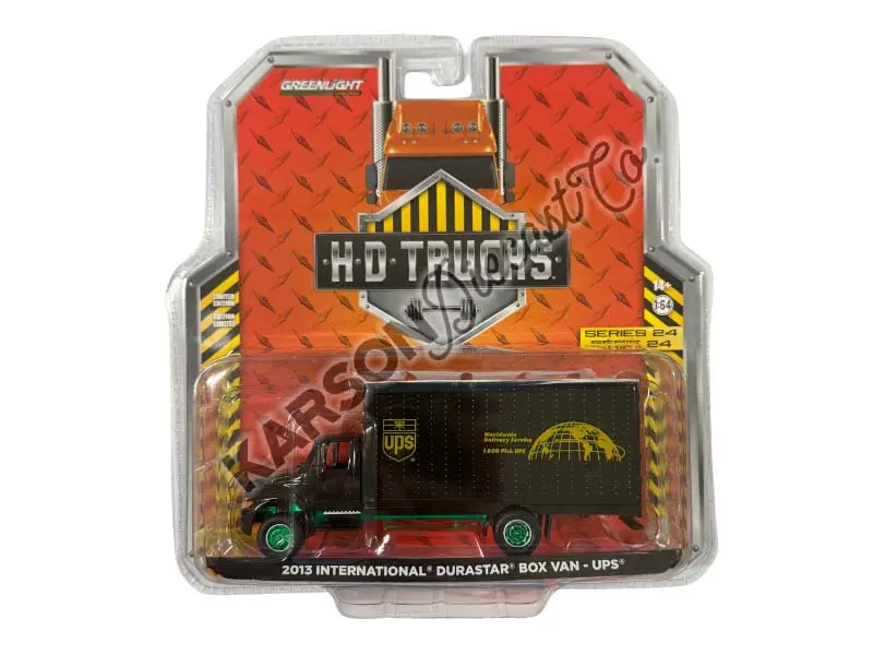 Chase 2013 International Durastar Box Van - United Parcel Service Ups (H.D. Trucks Series 24) Diecast 1:64 Scale Model - Greenlight 33240B 1