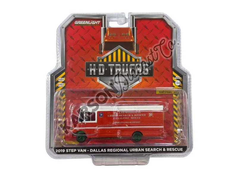 Chase 2019 Step Van - Urban Search & Rescue - Dallas Texas Fire Department (H.D. Trucks Series 25) Diecast 1:64 Scale Model - Greenlight 33250B 1