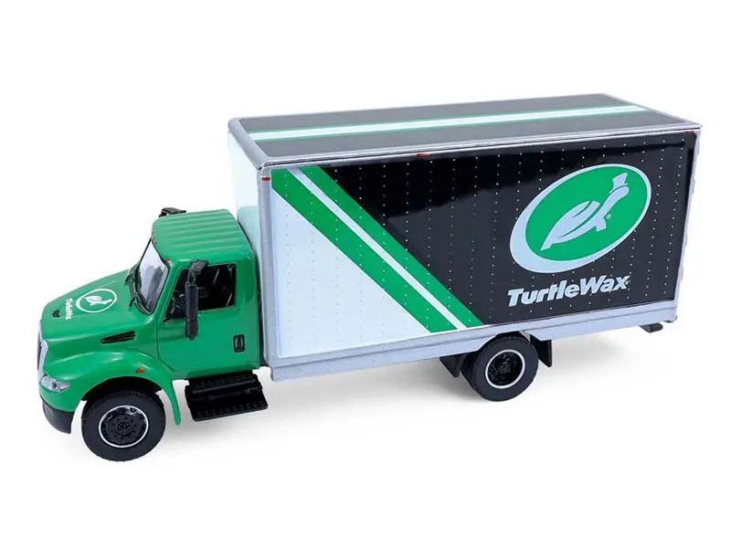 2013 International Durastar Box Van - Turtle Wax (H.D. Trucks Series 26) Diecast 1:64 Scale Model - Greenlight 33260B 1