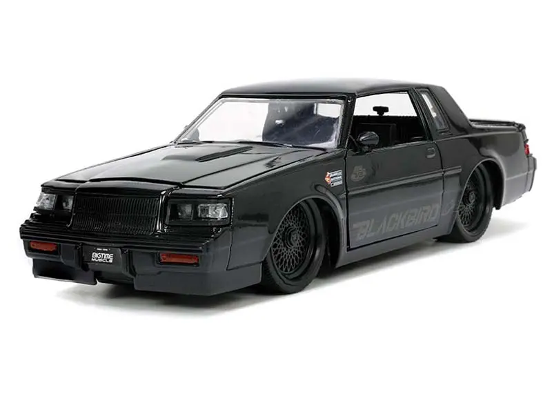 1987 Buick Grand National - Black (Big Time Custom) Diecast 1:24 Scale Model - Jada 34199 1
