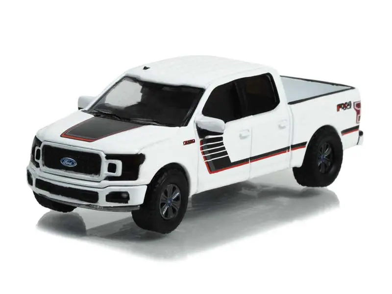 2018 Ford F-150 Lariat Fx4 Special Edition Package - Oxford White (All-Terrain Series 14) Diecast 1:64 Scale Model - Greenlight 35250D 1