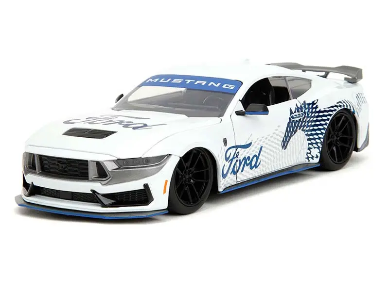2024 Ford Mustang Dark Horse – White (Big Time Muscle) Diecast 1:24 Scale Model - Jada 35279 1