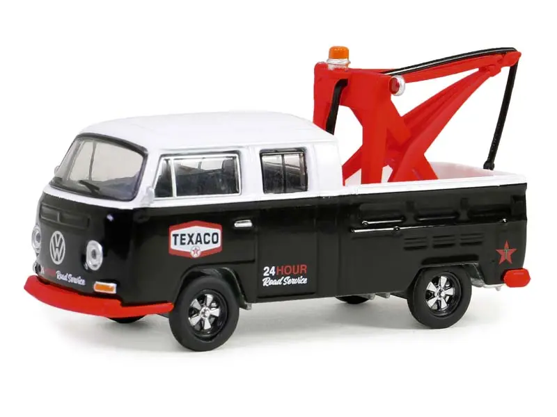 1973 Volkswagen Double Cab Pickup W/ Drop-In Tow Hook – Texaco (Blue Collar Collection Series 13) Diecast 1:64 Model - Greenlight 35280B 1