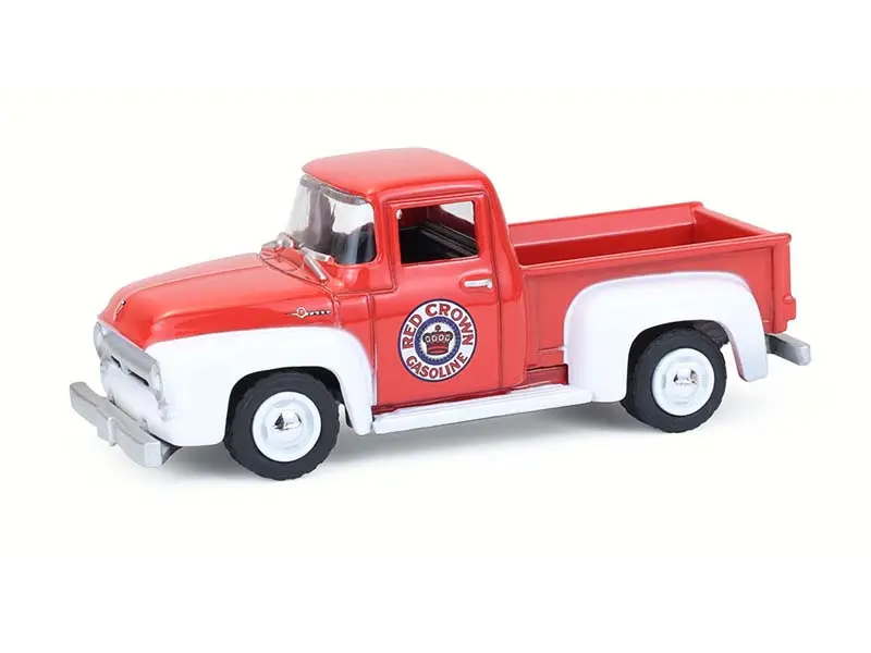 1954 Ford F-100 - Red Crown (Blue Collar Collection Series 14) Diecast 1:64 Scale Model - Greenlight 35300A 1