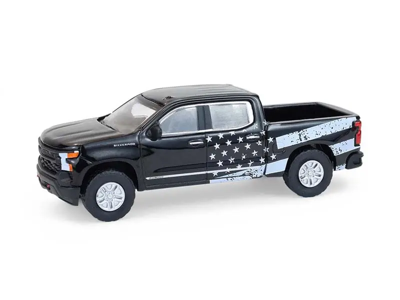 2023 Chevrolet Silverado – Stars & Stripes (Blue Collar Collection Series 14) Diecast 1:64 Scale Model - Greenlight 35300F 1
