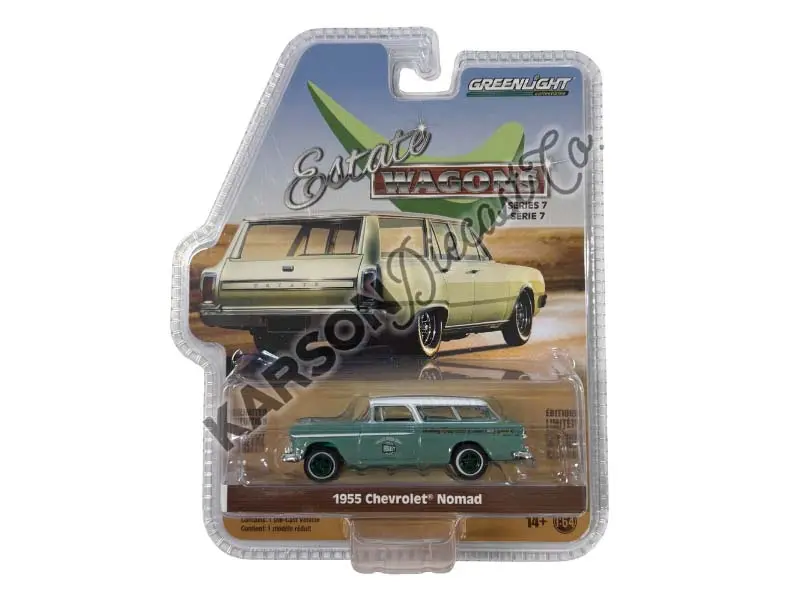 Chase 1955 Chevrolet Nomad - Holley Speed Shop (Estate Wagons Series 7) Diecast 1:64 Scale Model - Greenlight 36040A 1