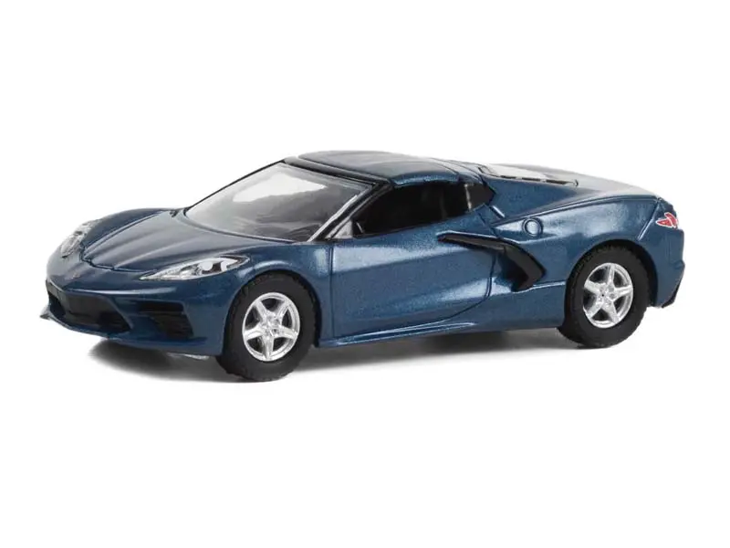 2020 Chevrolet Corvette C8 Stingray 1Lt - Shadow Gray (Barrett-Jackson Scottsdale Edition) Series 11 Diecast 1:64 Scale Model - Greenlight 37270E 1