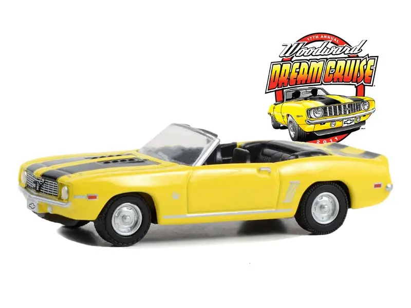 1969 Chevrolet Camaro Ss Convertible - 17Th Annual Heritage Vehicle (Woodward Dream Cruise) Series 1 Diecast 1:64 Scale Model - Greenlight 37280B 1
