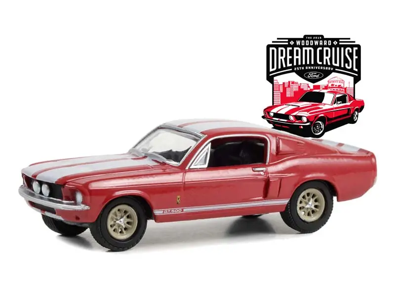 1967 Ford Mustang Shelby Gt500 - 25Th Annual Heritage Vehicle (Woodward Dream Cruise) Series 1 Diecast 1:64 Scale Model - Greenlight 37280F 1