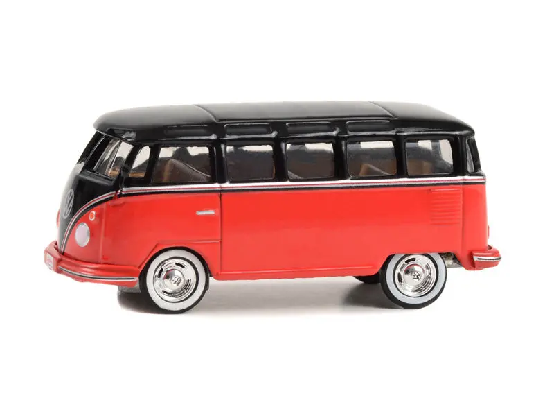 1956 Volkswagen 23-Window Microbus - Red And Black (Barrett-Jackson Scottsdale Edition Series 12) Diecast 1:64 Scale Model - Greenlight 37290B 1