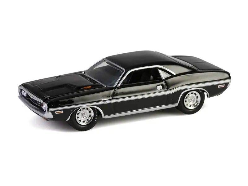 1970 Dodge Challenger R/T 440 - Black (Barrett-Jackson Series 15) Diecast 1:64 Scale Model - Greenlight 37320D 1