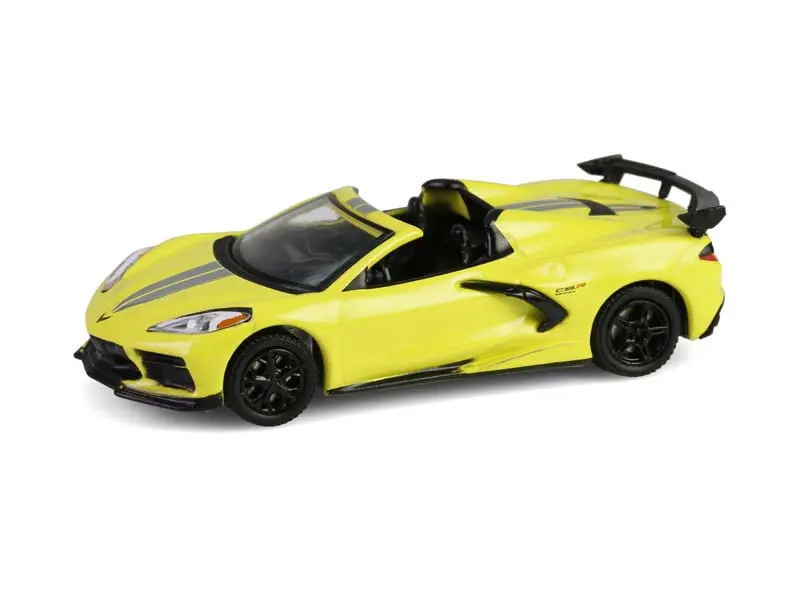 2022 Chevrolet Corvette C8.R Championship Edition Convertible - Yellow (Barrett-Jackson Series 15) Diecast 1:64 Scale Model - Greenlight 37320F 1
