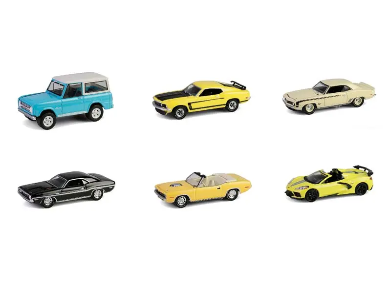 (Barrett-Jackson Series 15) Set Of 6 Diecast 1:64 Scale Models - Greenlight 37320 1