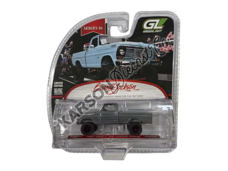 Raw Chase 1967 Ford F-100 Custom Pickup (Barrett-Jackson Series 16) Diecast 1:64 Scale Model - Greenlight 37330B 1