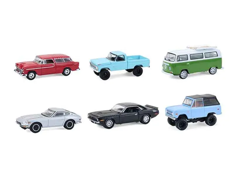 (Barrett-Jackson Series 16) Set Of 6 Diecast 1:64 Scale Models - Greenlight 37330 1