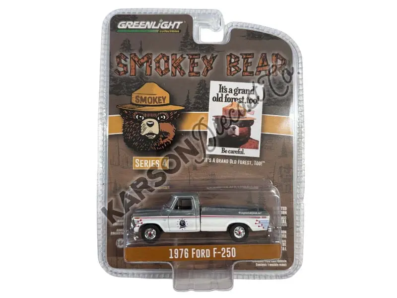 Raw Chase 1976 Ford F-250 - It's A Grand Old Forest, Too! (Smokey Bear Series 4) Diecast 1:64 Scale Model - Greenlight 38070D 1