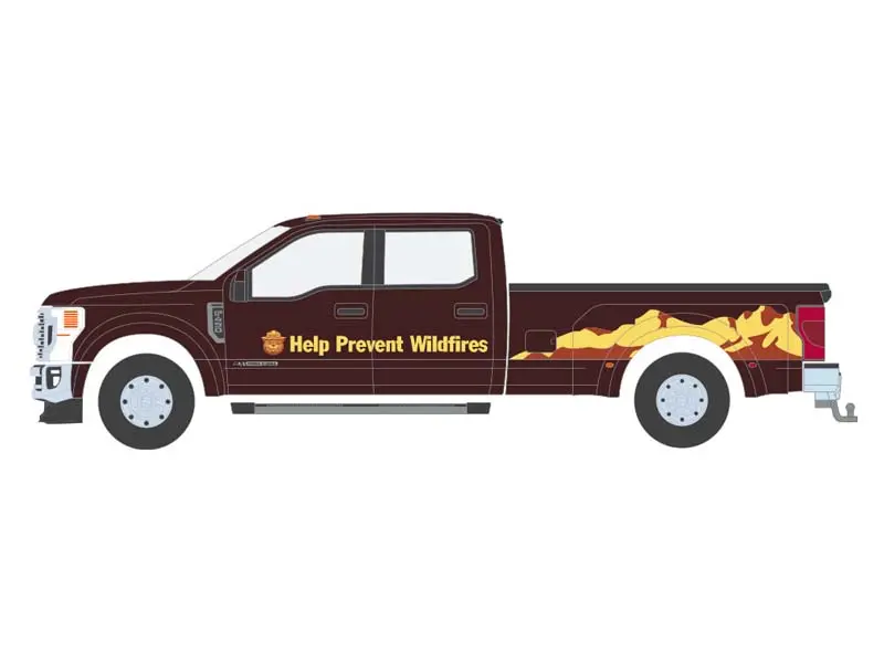 Pre-Order 2022 Ford Super Duty F-450 - Help Prevent Wild Fires (Smokey Bear Series 5) Diecast 1:64 Scale Model - Greenlight 38090E 1