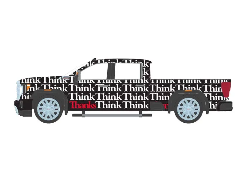 Pre-Order 2023 Gmc Sierra 2500 Hd Sle - Think, Think, Thanks (Smokey Bear Series 5) Diecast 1:64 Scale Model - Greenlight 38090F 1