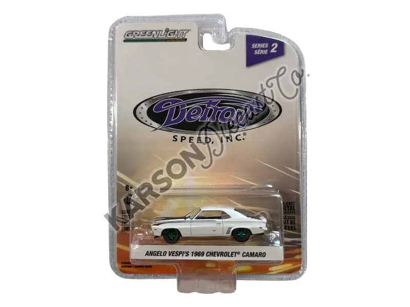 Chase 1969 Chevrolet Camaro - Angelo Vespi (Detroit Speed, Inc Series 2) Diecast 1:64 Scale Model - Greenlight 39070A 1