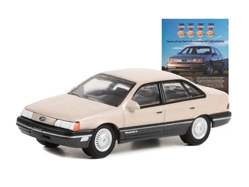 1989 Ford Taurus - Some Of Our Best Advertising Isn’T Advertising (Vintage Ad Cars Series 8) Diecast 1:64 Scale Model Car - Greenlight 39110E 1