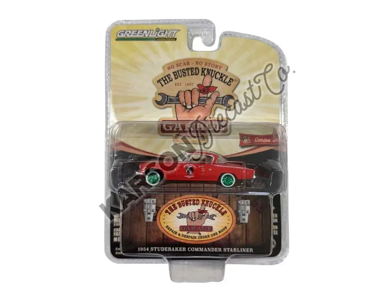 Chase 1954 Studebaker Commander Starliner - Speed Shop (Busted Knuckle Garage Series 2) Diecast 1:64 Scale Model - Greenlight 39120B 1