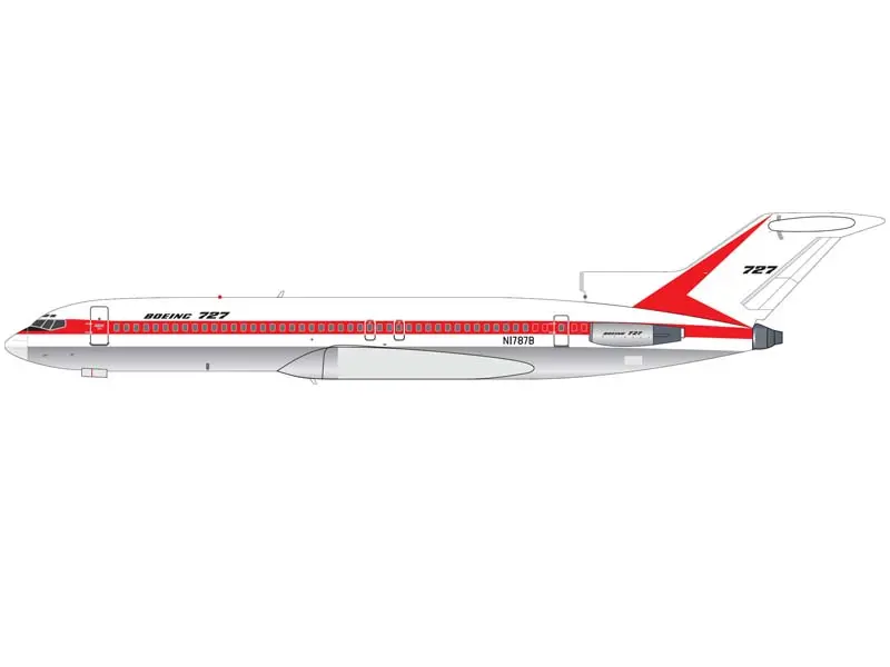 Pre-Order House Livery Boeing 727-200 - N1787b (V1:400) Diecast 1:400 Scale Model - 400022 1
