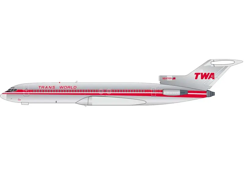 Pre-Order Trans World Airlines Boeing 727-200 - N64339 (V1:400) Diecast 1:400 Scale Model - 400027 1