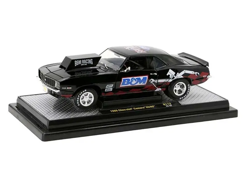 1969 Chevrolet Camaro Ss/Rs B&M Black Diecast 1:24 Scale Model - M2 Machines 40300-112B 1