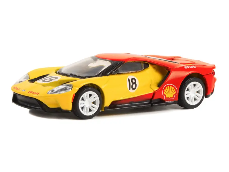 2019 Ford Gt #18 (Shell Oil Special Edition Series 1) Diecast Scale 1:64 Model - Greenlight 41125E 1