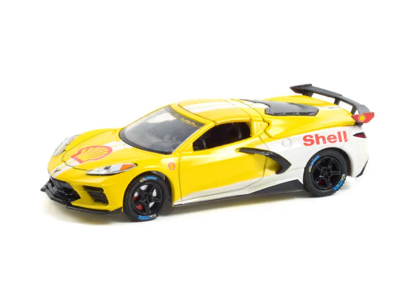 2021 Chevrolet Corvette C8 Stingray Coupe "Shell Oil" Running On Empty Series 13 Diecast 1:64 Scale Model - Greenlight 41130E 1