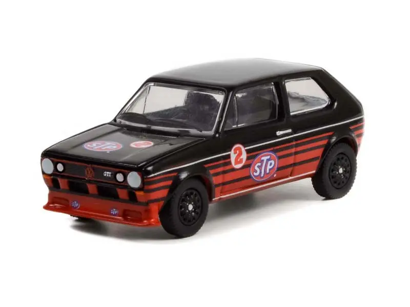 1980 Volkswagen Golf Gti #2 - Stp (Running On Empty Series 14) Diecast 1:64 Scale Model - Greenlight 41140D 1