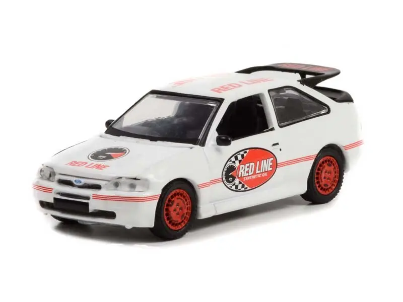 1995 Ford Escort Rs Cosworth - Red Line Synthetic Oil (Running On Empty) Series 14 Diecast 1:64 Scale Model - Greenlight 41140E 1