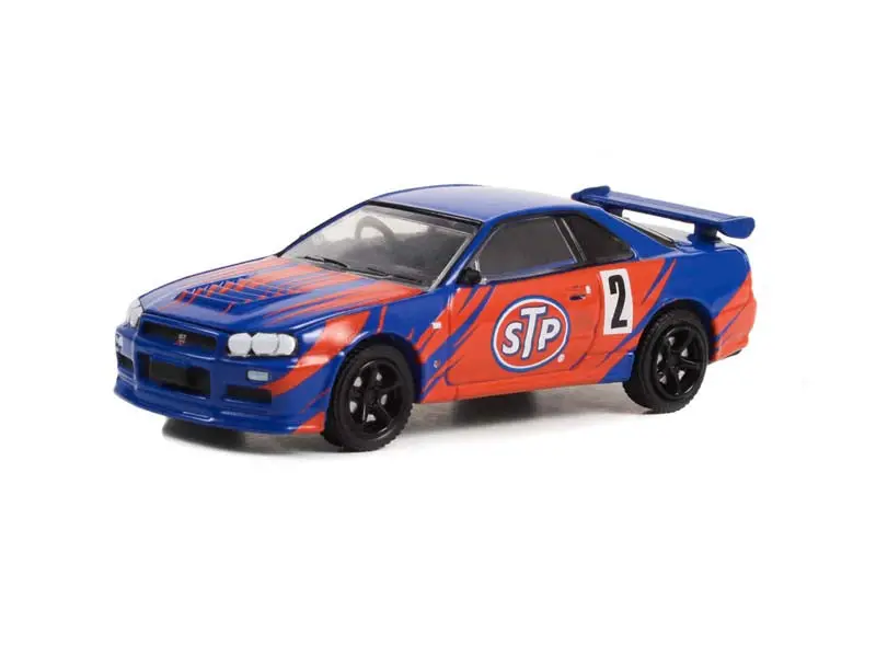 2002 Nissan Skyline Gt-R (R34) - Stp (Running On Empty) Series 15 Diecast 1:64 Scale Model Car - Greenlight 41150D 1