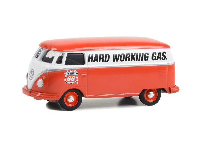 Volkswagen Type 2 Panel Van - Phillips 66 Service (Running On Empty Series 16) Diecast 1:64 Scale Model - Greenlight 41160F 1