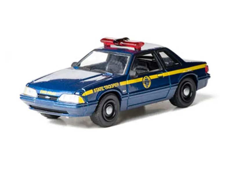 1988 Ford Mustang - New York State Police (Hot Pursuit Series 8) Diecast 1:64 Scale Model - Greenlight 42650A 1
