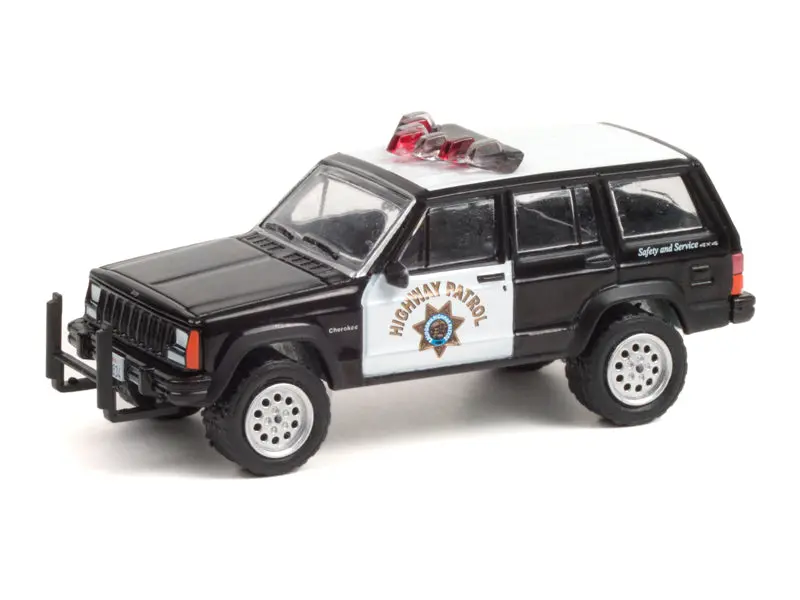 1993 Jeep Cherokee California Highway Patrol "Hot Pursuit Series 38" Diecast 1:64 Scale Model - Greenlight 42960B 1