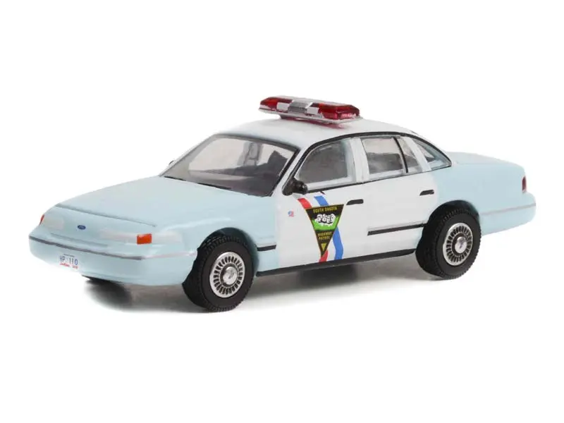 1992 Ford Crown Victoria Police Interceptor - South Dakota Highway Patrol (Hot Pursuit Series 42) Diecast 1:64 Scale Model - Greenlight 43000B 1