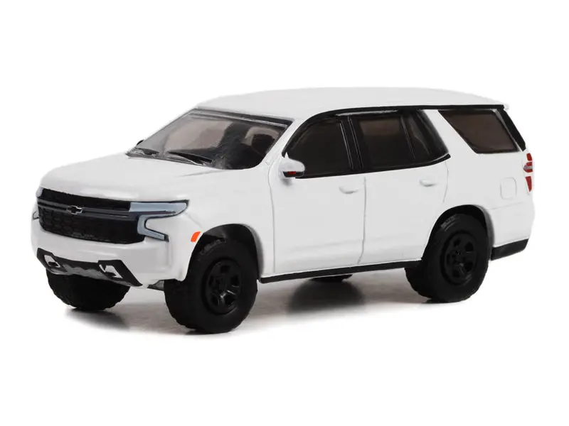 2022 Chevrolet Tahoe Police Pursuit Vehicle (Ppv) White - Hot Pursuit Diecast 1:64 Scale Model - Greenlight 43001 1
