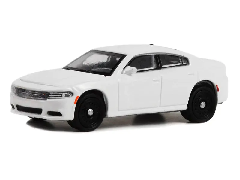2022 Dodge Charger Pursuit White - Hot Pursuit Diecast 1:64 Scale Model - Greenlight 43002 1