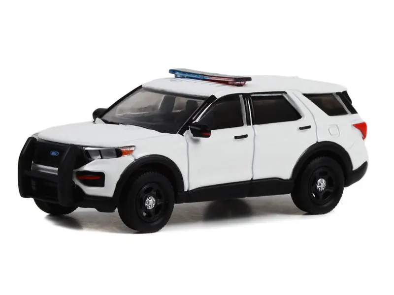 2022 Ford Police Interceptor Utility W/ Lights - Hot Pursuit Diecast 1:64 Scale Model - Greenlight 43004 1