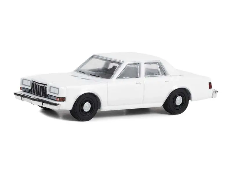 1980-89 Dodge Diplomat White - Hot Pursuit Diecast 1:64 Scale Model Car - Greenlight 43006 1