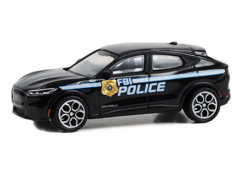 2022 Ford Mustang Mach-E Gt (Hot Pursuit Special Edition) - Fbi Police Diecast 1:64 Scale Model - Greenlight 43025F 1