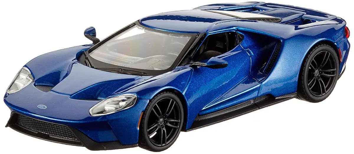 2017 Ford Gt Blue 1:32 Scale Diecast Model Car - Bburago 43043Bl 1