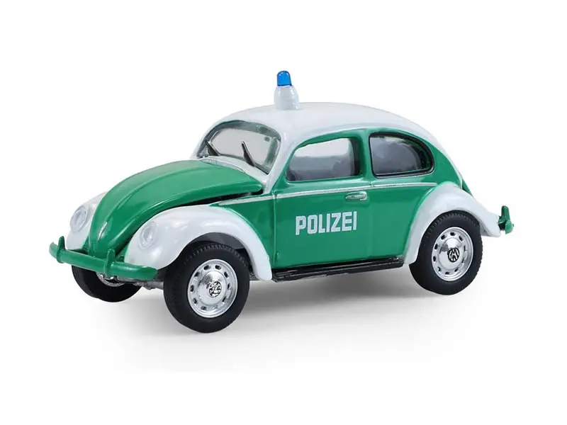 Classic Volkswagen Beetle - Koblenz Germany Polizei (Hot Pursuit Series 47) Diecast 1:64 Scale Model - Greenlight 43050A 1