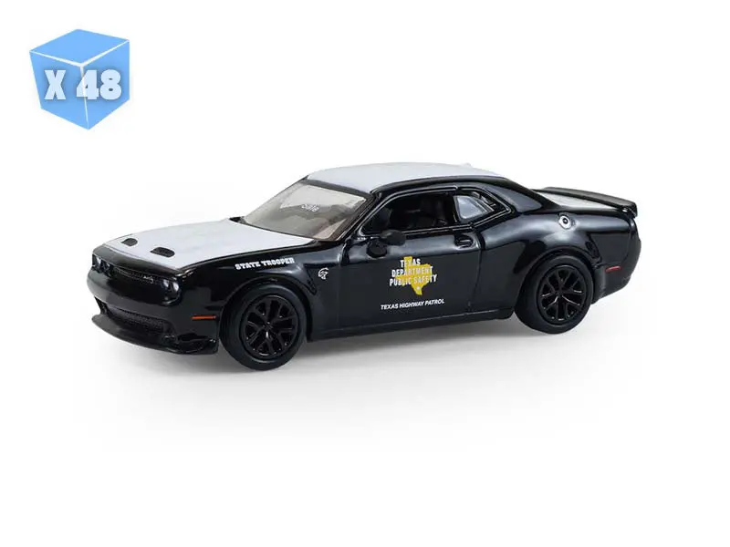 48 Pack 2020 Dodge Challenger Srt Hellcat - Texas Department Of Public Safety (Hot Pursuit Series 47) Diecast 1:64 Scale Model - Greenlight 43050E 1