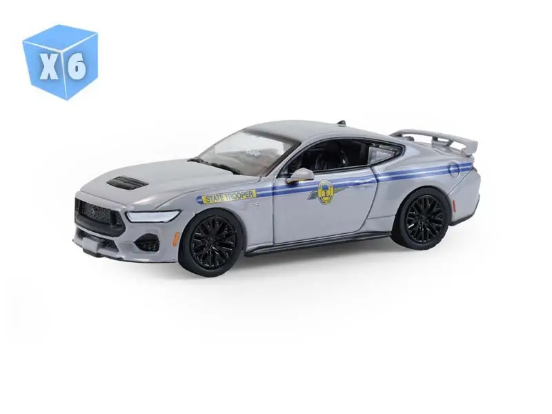 6 Pack 2023 Ford Mustang Gt – South Carolina Highway Patrol (Hot Pursuit Series 47) Diecast 1:64 Scale Model - Greenlight 43050F 1