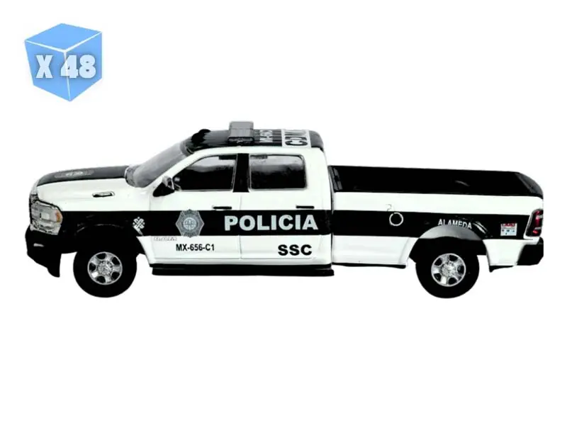 Pre-Order - 48 Pack 2019 Ram 2500 - Ssc Mexico City Police (Hot Pursuit Series 48) Diecast 1:64 Scale Model - Greenlight 43060E 1