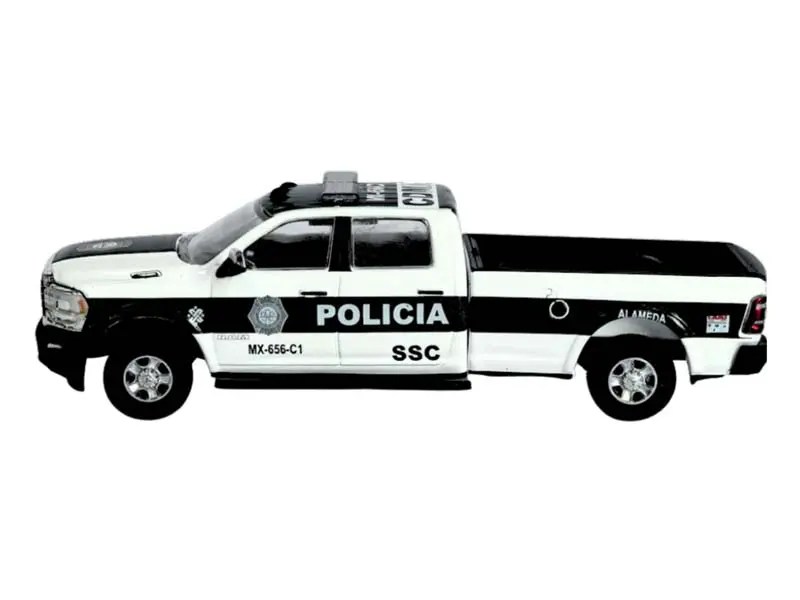 Pre-Order 2019 Ram 2500 - Ssc Mexico City Police (Hot Pursuit Series 48) Diecast 1:64 Scale Model - Greenlight 43060E 1